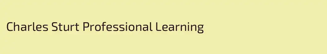 Charles Sturt Professional Learning